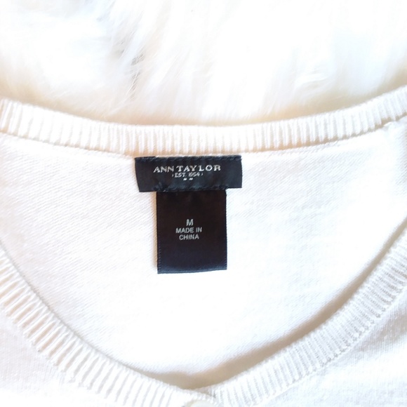 Ann Taylor Floral Embroidered Cardigan Sweater - Picture 3 of 5